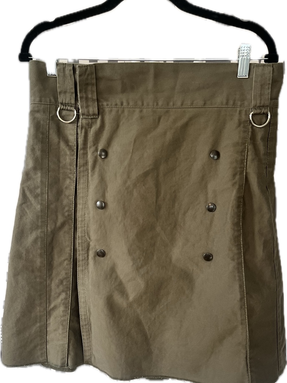 AmeriKilt Irish Army Green Khaki Kilt 100% Cotton Size 34